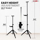 5 Core Violin Stand With Bow Holder Adjustable Cello Banjo Mandolin Holder