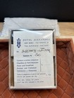 Genuine Leather Blue Address Book W  Pen Gold Floral Made In Italy Florence