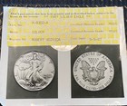 Beautifully Toned 1987 Silver Eagle In Vintage And Rare Anics Photo-grade Holder