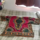 Traditional African Dashiki Shirt Multi-color Patterned Unisex Adult