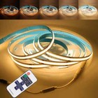 Dc12v 24v Led Cob Strip Light 528led Dimmable Linear Decor Lighting Tape Light