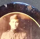 Antique Wwi Uniformed Army Soldier Celluloid Photograph 5 75  X 7 5 