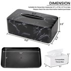 Nagpew Tissue Box Holder  Rectangular Napkin Dispenser Cover  Black 