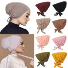 New Soft Modal Muslim Turban Hat Inner Hijab Caps Islamic Underscarf Bonnet Indi