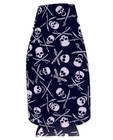 Pirate Skull And Cross Swords Pattern Zipper Beer Bottle Coolie
