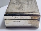 Vintage Sterling Silver Mappin And Webb 1968 Cigarette Box Case Wood Lined
