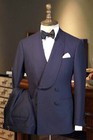 Double Breasted Formal Men Suits For Wedding Slim Fit Tuxedos Groom Prom Party 