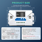 30a Solar Charge Controller 20a Pwm Regulator For 12v 24v  With 4 Usb Ports