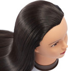 26in-28in Long Hair Mannequin Head Stnthetic Fiber Hairdresser Practice Styli   