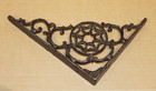 Vintage Antique Pair Cast Iron Shelf Brackets Brace