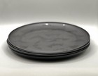 Set Of 4   Mainstays 10 5 In Plastic Halloween Bats Etched Dinner Plate     Black