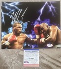 Mike Tyson Signed 8x10 Photo Psa dna Evander Holyfield          1997 Tyson Holyfield