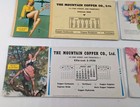 Risque Elvgren   Earl  Moran Vintage Risque Ladies Ink Blotters Lot Of Six 3z