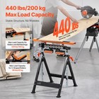 4-in-1 Polished Roller Stand Max Load 440 Lb Adjustable 33-50 In For Woodworking