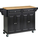 Cart Kitchen Storage Rolling Island Black Rack Wheels Utility Cabinet Trolley