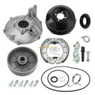 Rear Brake Drum Hub Plate Cover Shoes Kit For Honda Rancher 350 Trx350 2000-2006