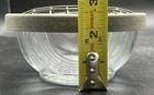 Vintage Oval Art Deco Clear Glass Bowl W Metal Wire Flower Frog Arranger Retro