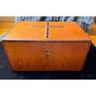 Vintage Hoquiam Ply Co Inc Wooden Cross Bible Box- Religious Storage Chest