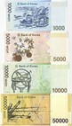South Korea Set 4 Unc 1000 5000 10000 50000 Won Nd 2006-2009 P 54 P 55 56 57 Nhb