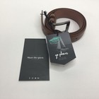 Mio Marino Classy Prong Buckle Belt Chocolate Brown