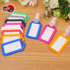 1-10travel Luggage Bag Tag Plastic Suitcase Baggage Office Name Address Id Label