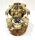 Antique Vintage 8   Mini Brass Marine Scuba Diving Us Navy Mark Iv Divers Helmet