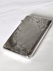Antique Edwardian Silver Calling Card Case Birmingham 1904 Joseph Gloster