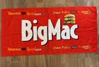 Vintage Mcdonald s Promo Big Mac Beach Towel 100  Cotton Red 80s 90s Y2k     