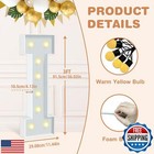 Zeely 3ft Marquee Light Up Letters big Marquee Letter I For Party Decorations