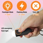 Personal Safety Alarm Keychain- 135db Led Rechargeable   2pcs Emergency Whistles