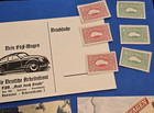 Third Reich Vw Volkswagen Auto Car Ad Nazi German Postcard Collection W Stamps