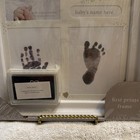 Cr Gibson First Prints Baby Hand Print Foot Print Photo Frame Ink Included New