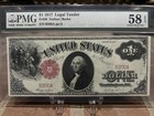  low Serial Number  Fr 36 1917  1 Legal Tender Pmg Au 58 Epq Very Desirable