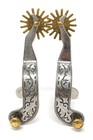 Aj Tack Men s Gal Leg Engraved Spurs