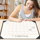 Desk Calendar 2025-2026 With Desk Mat     22  X 17  Large Desk Pad Calendar Black