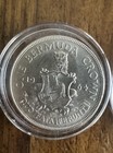 2 X 1964 50  Silver Bermuda British Colony Large Elizabeth Vintage Crown Coins