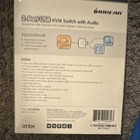Iogear 2-port Usb Kvm Switch Box Audio Molded-in Cables Hot Key Gcs632u