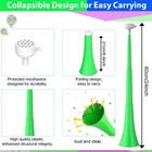 Green Collapsible Stadium Horn Vuvuzela Plastic Cheering Noisemaker Soccer Games
