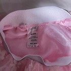 Girls Pink white Floral Tulle Tutu Skirt Elastic Waist Layered Pull On 6-9m