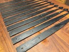 Antique Forged Wrought Iron Spade Straps Gate door Hardware 12 Pieces