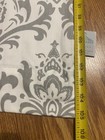 Carousel Designs 2 Curtain Panels 105    Gray White Damask Lined Custom Usa