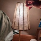 Glass Seed Bead Lamp Shade 9 Inch  Wire Frame Vtg Hanging Table Boho Mcm 