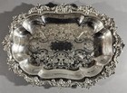 Silver Plate Ornate Serving Plate   Dish Crown Silver Co  Mark  11  X 8 