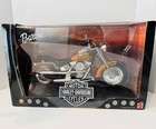 Barbie Harley Davidson Fat Boy Motorcycle Orange Flames 29016   Doll 29207 Read