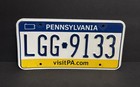 Pennsylvania License Plate  Lgg - 9133 Visit Pa com     Craft Grade