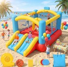 13x12ft Inflatable Bounce House With Slide   Blower Kids Obstacle Bouncer Castle