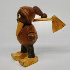 Vintage Wood Gnome Elf Troll Figure Miniature 2  Erzgebirge Germany