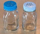 Vintage Ball Mason Canning Jar Salt   Pepper Shakers Set