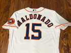 Martin Maldonado 2021 Houston Astros Game Used Worn Home White Jersey Al West