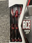 New Harrows 24g Ace Steel Tip Darts  Non Slip  Vulcanised Rubber Grip  24 Gram